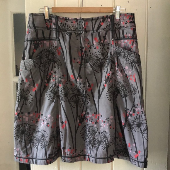 Esprit 100% cotton mid length lined skirt Size 10 - Picture 7 of 11